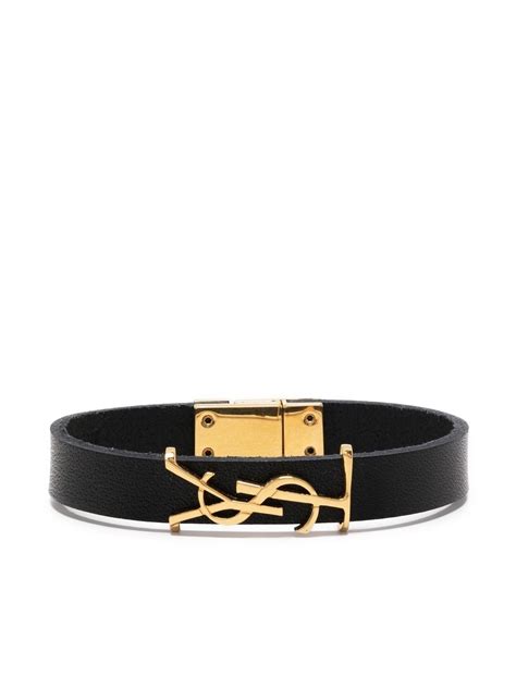 ysl charm bracelet|yves saint laurent leather bracelet.